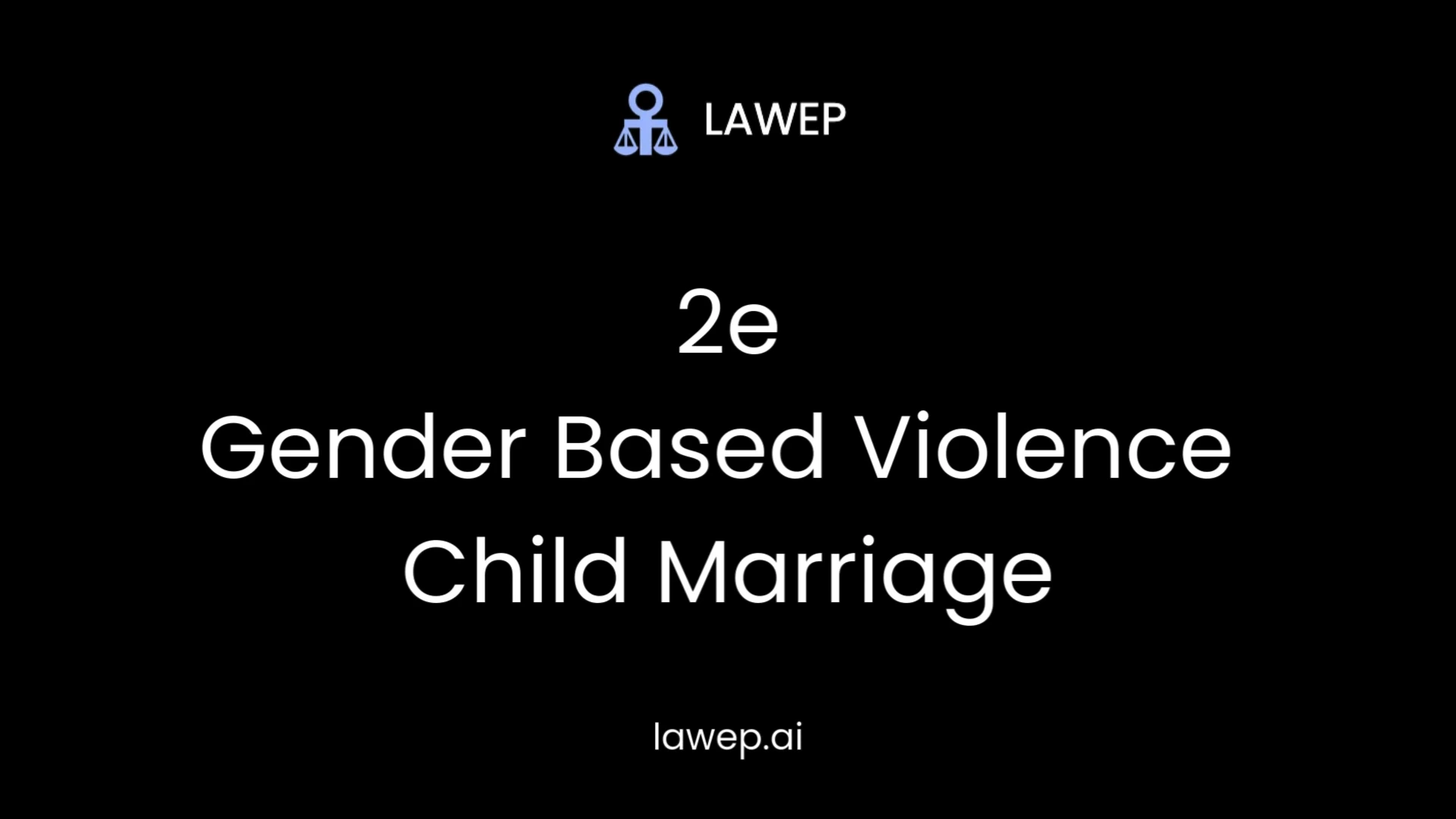 Child marriage