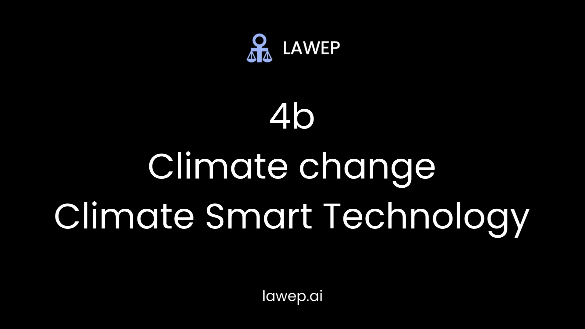 Climate Smart Technology