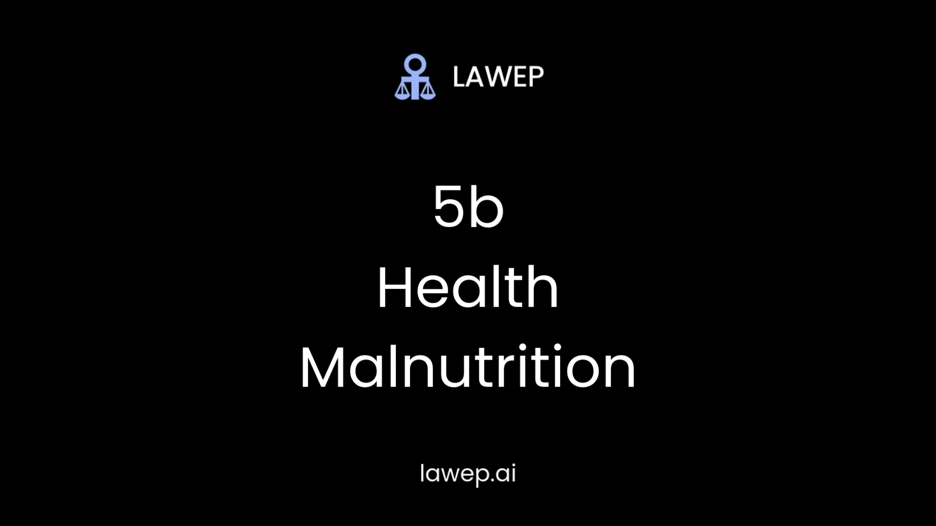 Malnutrition